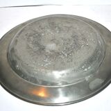 Old hollow plate dish in Tin "Koch Blockzinn"
