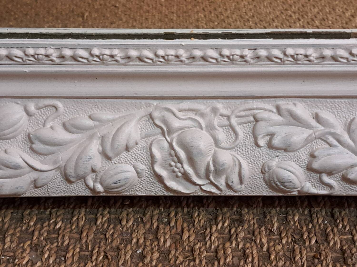 Louis Philippe mirror with patinated cartouche