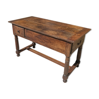 Farmhouse table in solid oak of the eighteenth