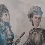 Old lithograph Anïs Toudouze