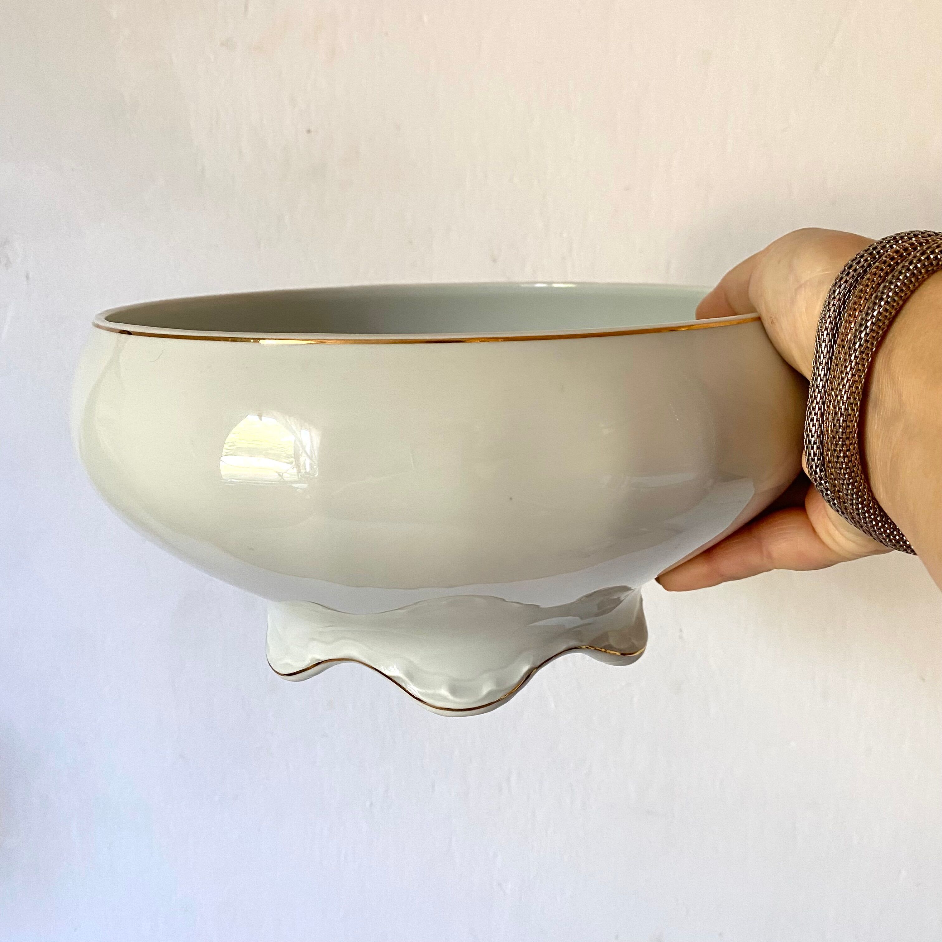 Limoges porcelain salad bowl