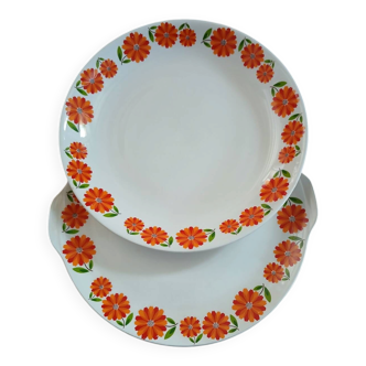 2 vintage plates Moulin des Loups