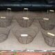 Metal and wood harvest basket