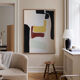 Abstract canvas "Smile" 100x81cm for contemporary living room