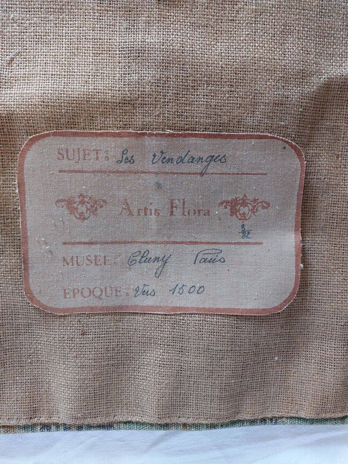 Tapisserie murale Artis Flora "Les Vendanges" dans l'esprit d'Aubusson - #1