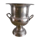 Medicis style champagne bucket in silver metal