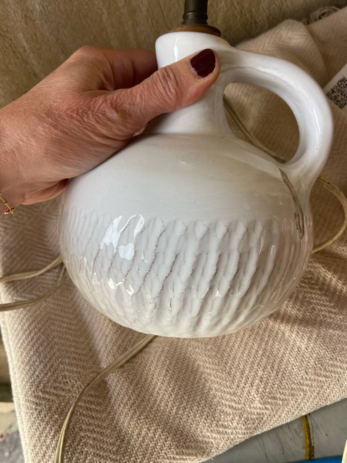 Vintage ceramic lamp base