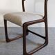 Series of 6 Baumann sled chairs from the 60s/70s