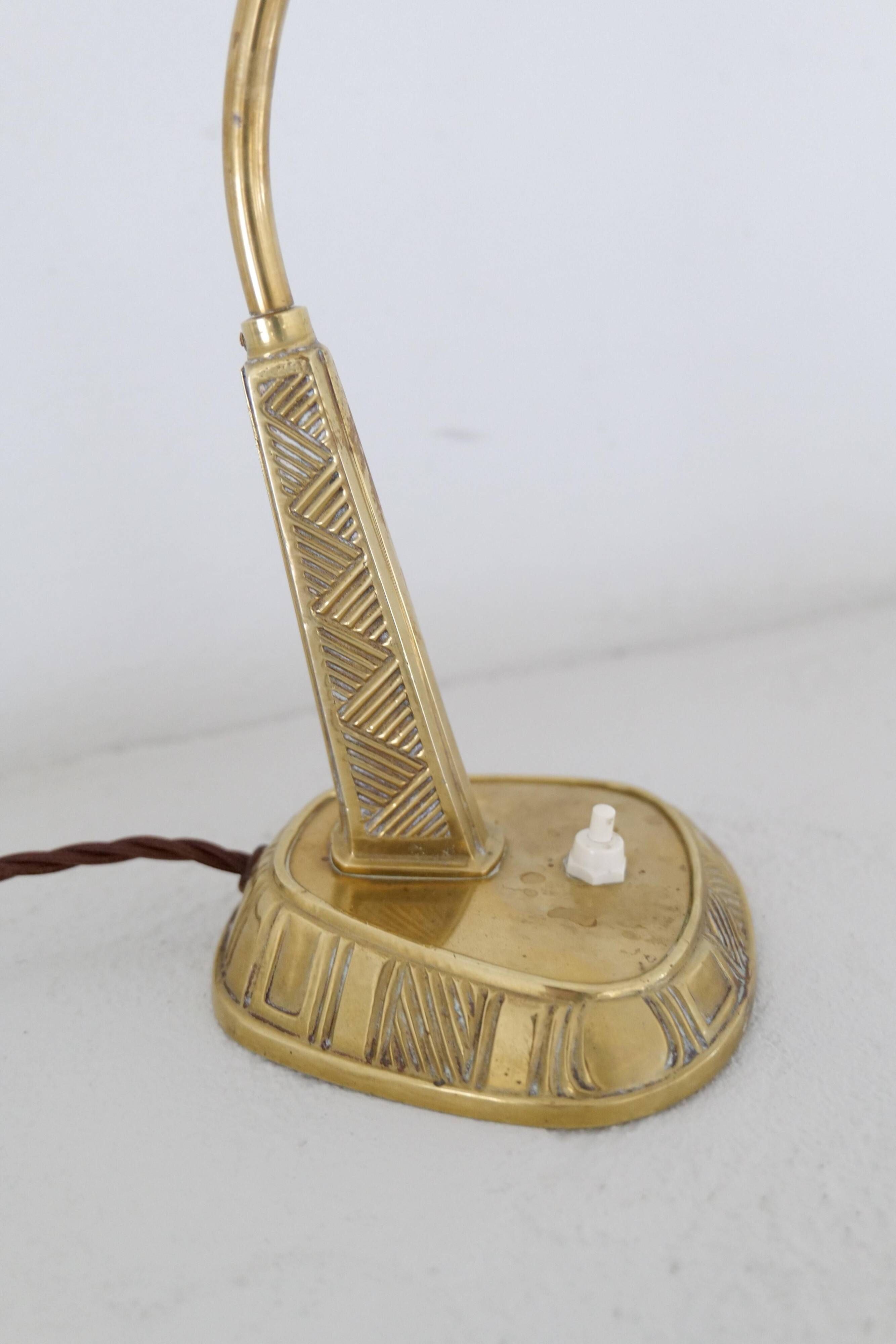 Table lamp in brass E1139 by Sonja Katzin for ASEA, Swedish design 1940.