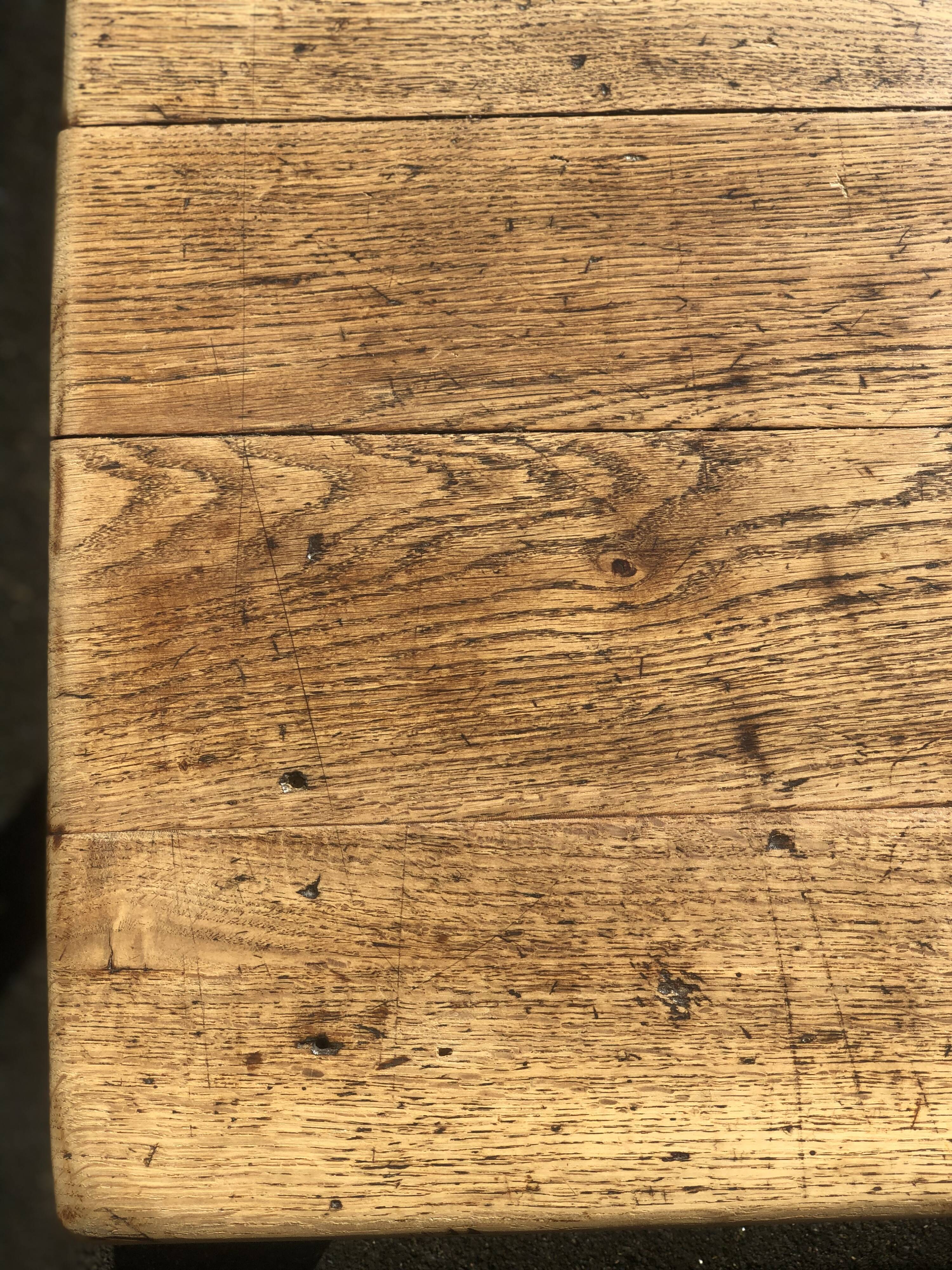 Old oak farmhouse table