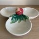 Tripod ceramic aperitif plate from Bassano (Italy) – Apple decor