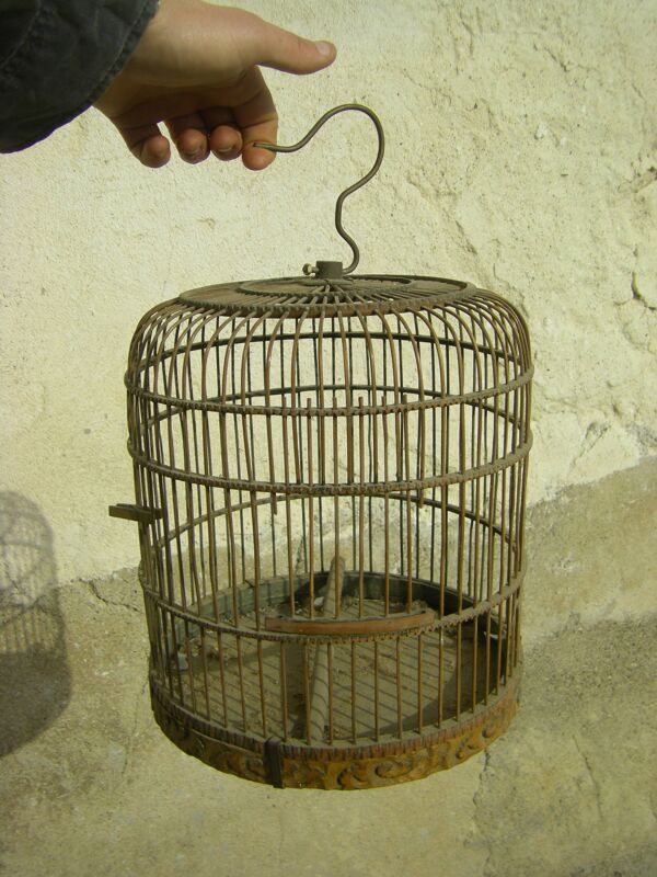 Cage à oiseaux ancienne