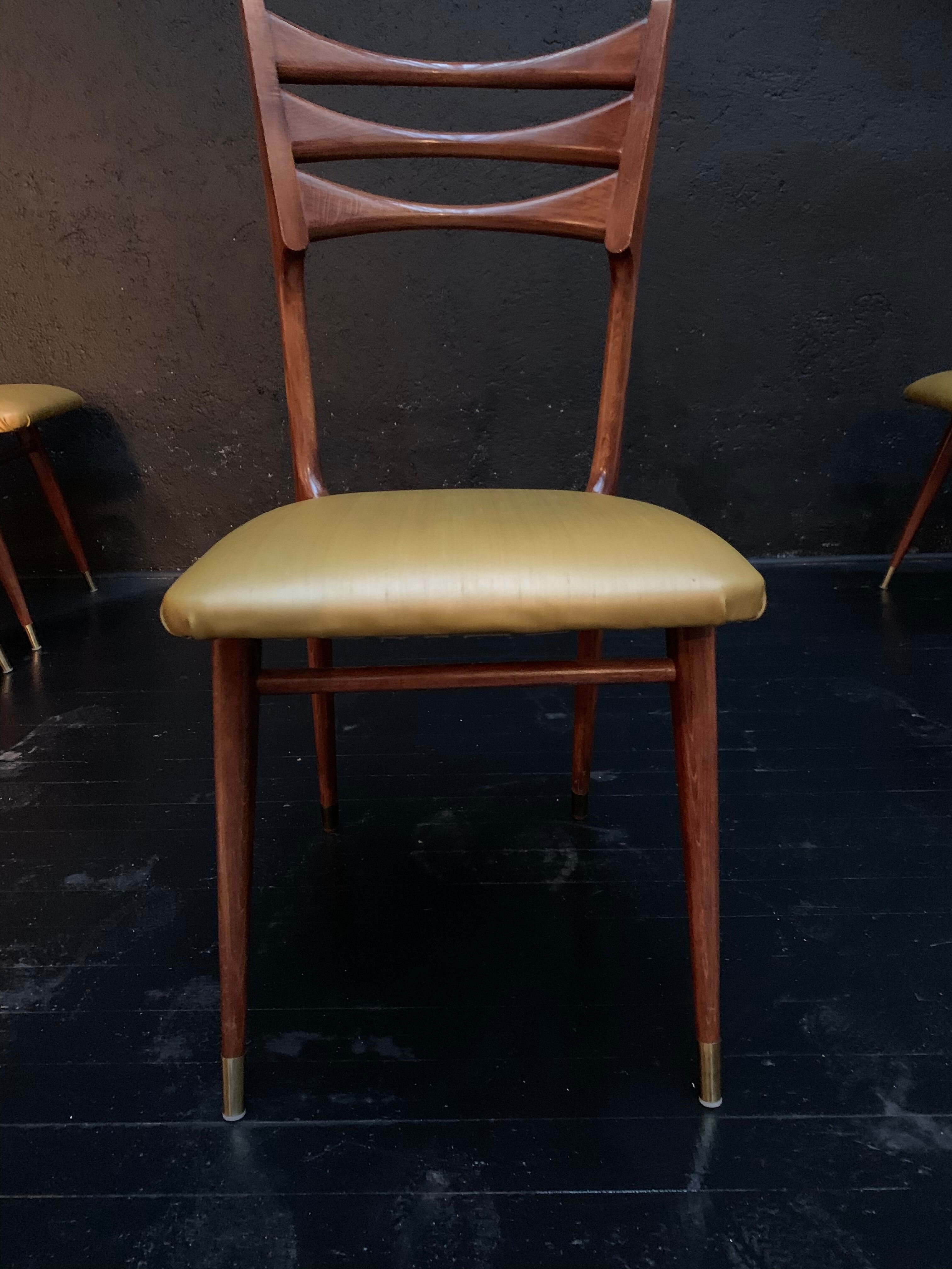 Stella, suite of 6 chairs design 1960