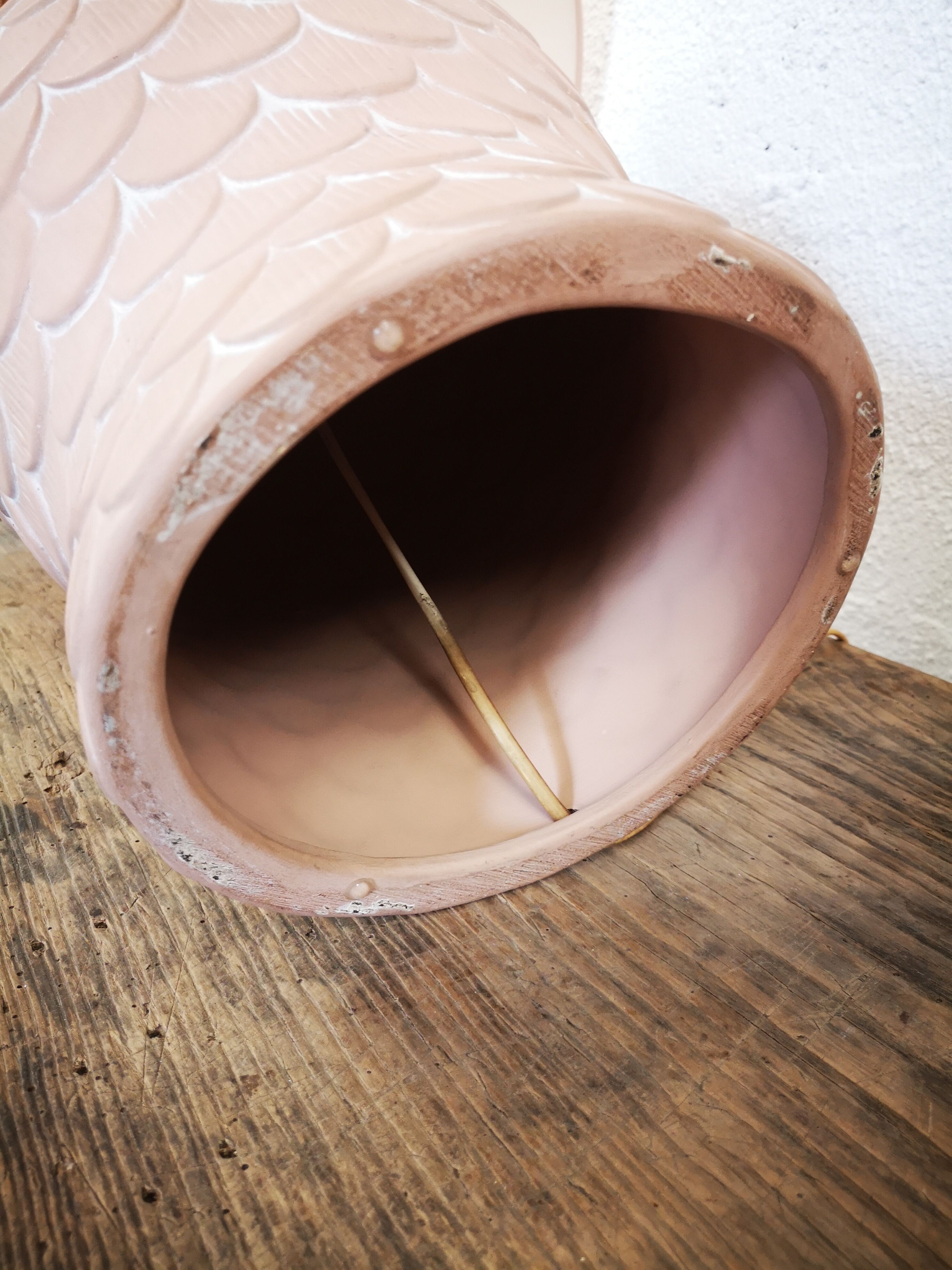 Terracotta lamp "CHAUMETTE Paris"