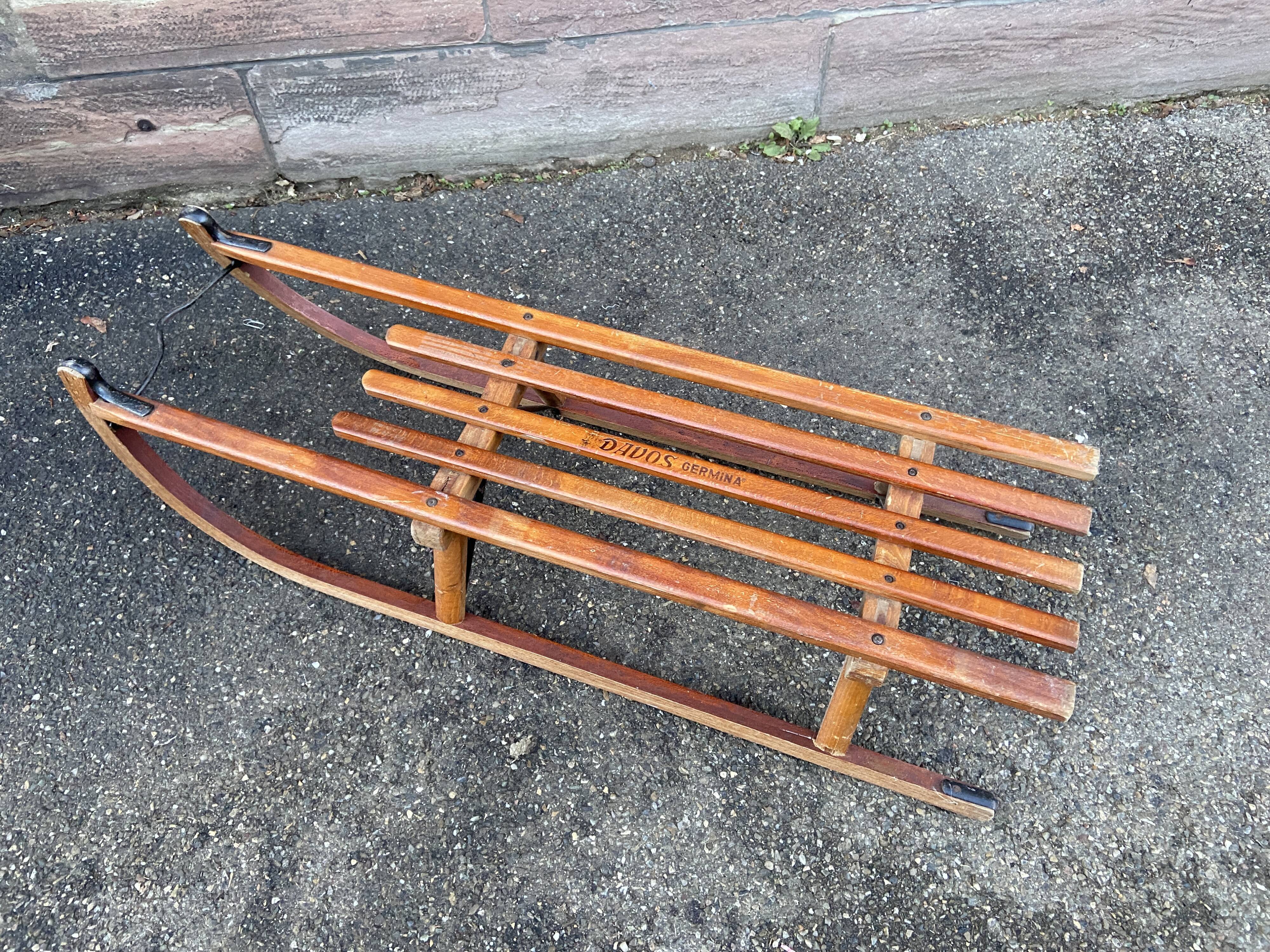 Luge vintage davos germina 60s