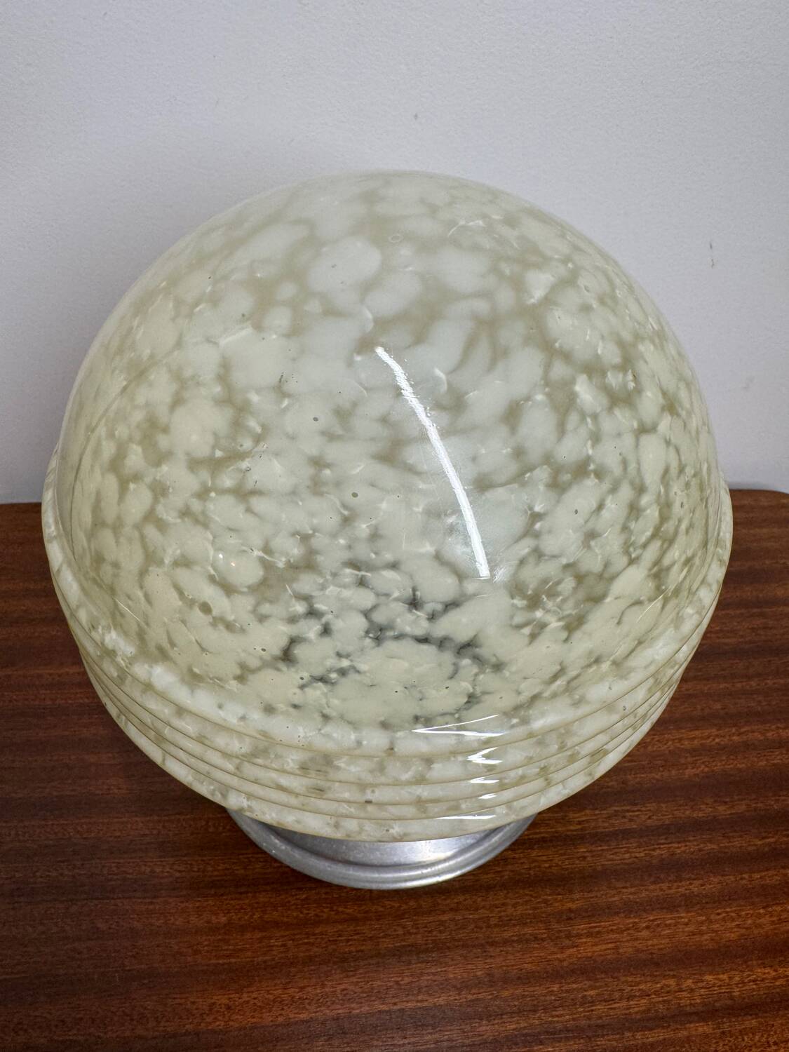 Ceiling light or glass lamp by Clichy Art Deco