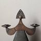Vintage stylised woman candlestick Soviet production
