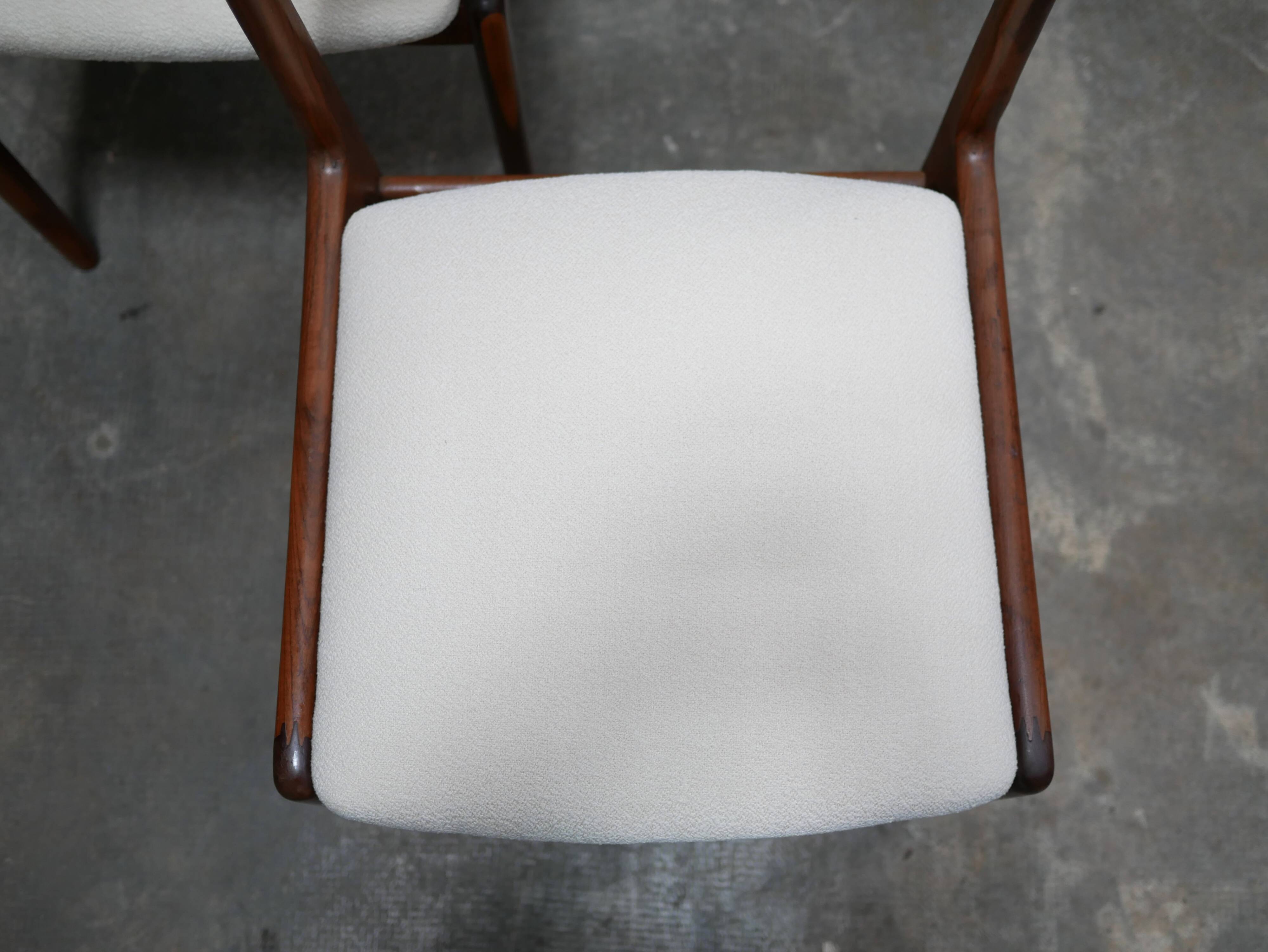 Set of 6 vintage Scandinavian teak chairs