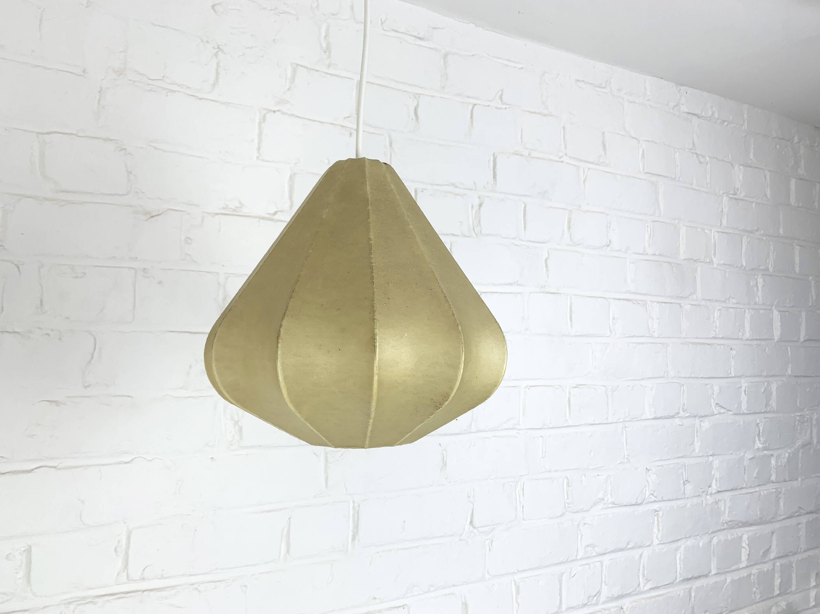 Cocoon Pendant Lamp, Friedel Wauer for Goldkant Leuchten, 1960s
