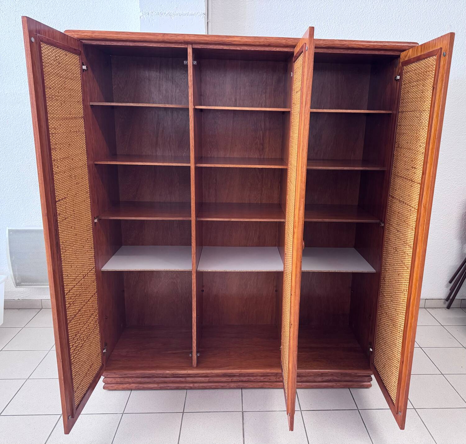 Roche Bobois rattan wardrobe