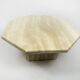 Table basse hexagonale vintage des années 1970 en travertin