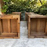 Pair of exotic wood storage columns - China