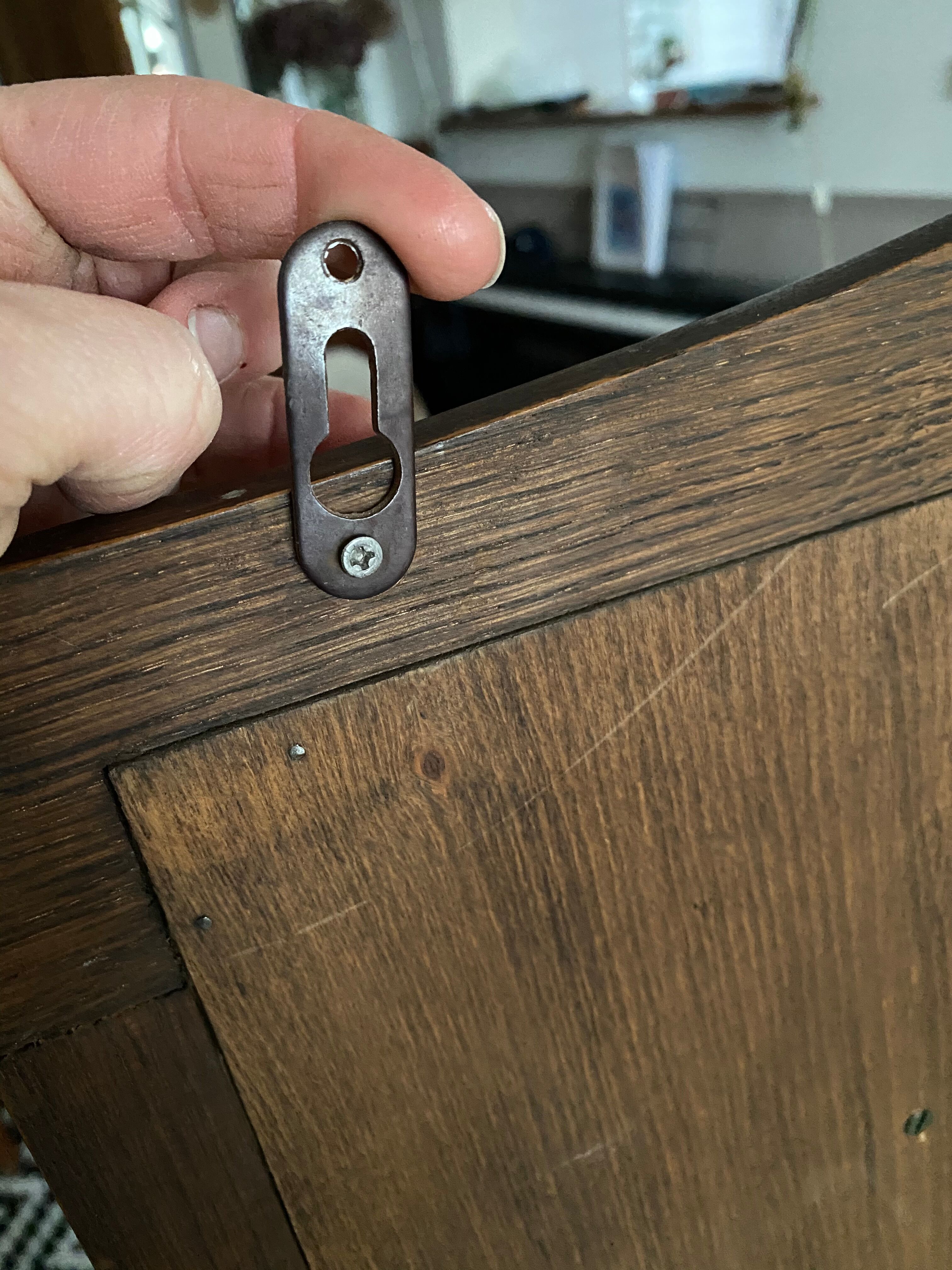 Vintage mirror cloakroom wall coat rack