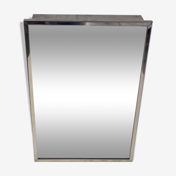 Chrome metal wall toilet cabinet – 70s/80s