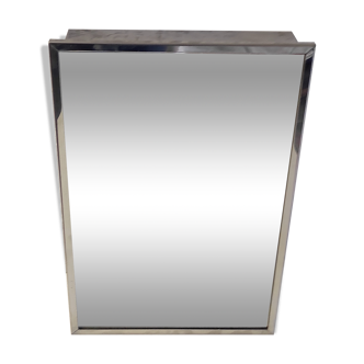 Armoire de toilette murale en métal chromé années 70/80
