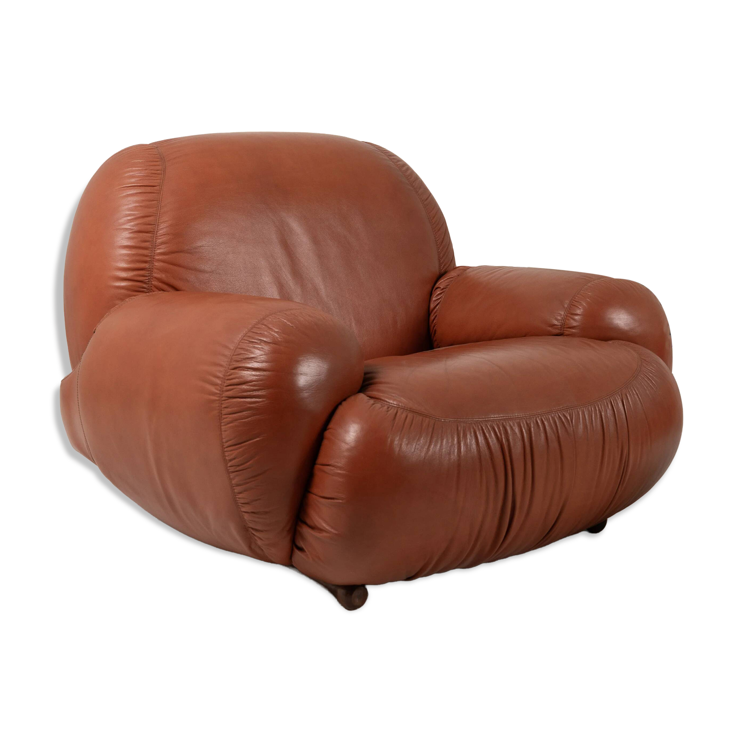 Italian Leather Lounge Chair