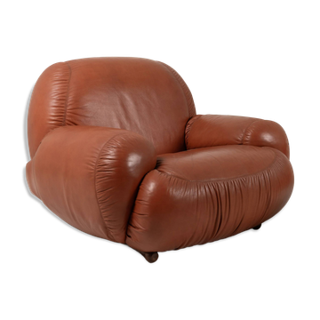 Italian Leather Lounge Chair