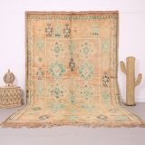 Large Vintage Boujaad Rug 207 x 325 cm - Peach Moroccan rug - Berber Rug