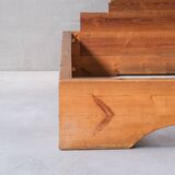 Mario Ceroli Bocca Della Verità Mid-Century Italian Bed for Poltronova