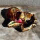 Vintage ceramic seashell trinket tray from Vallauris, 20/17 cm