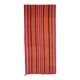 Orange Red Vintage Handmade Wool Cotton Kilim Runner Rug 172x372