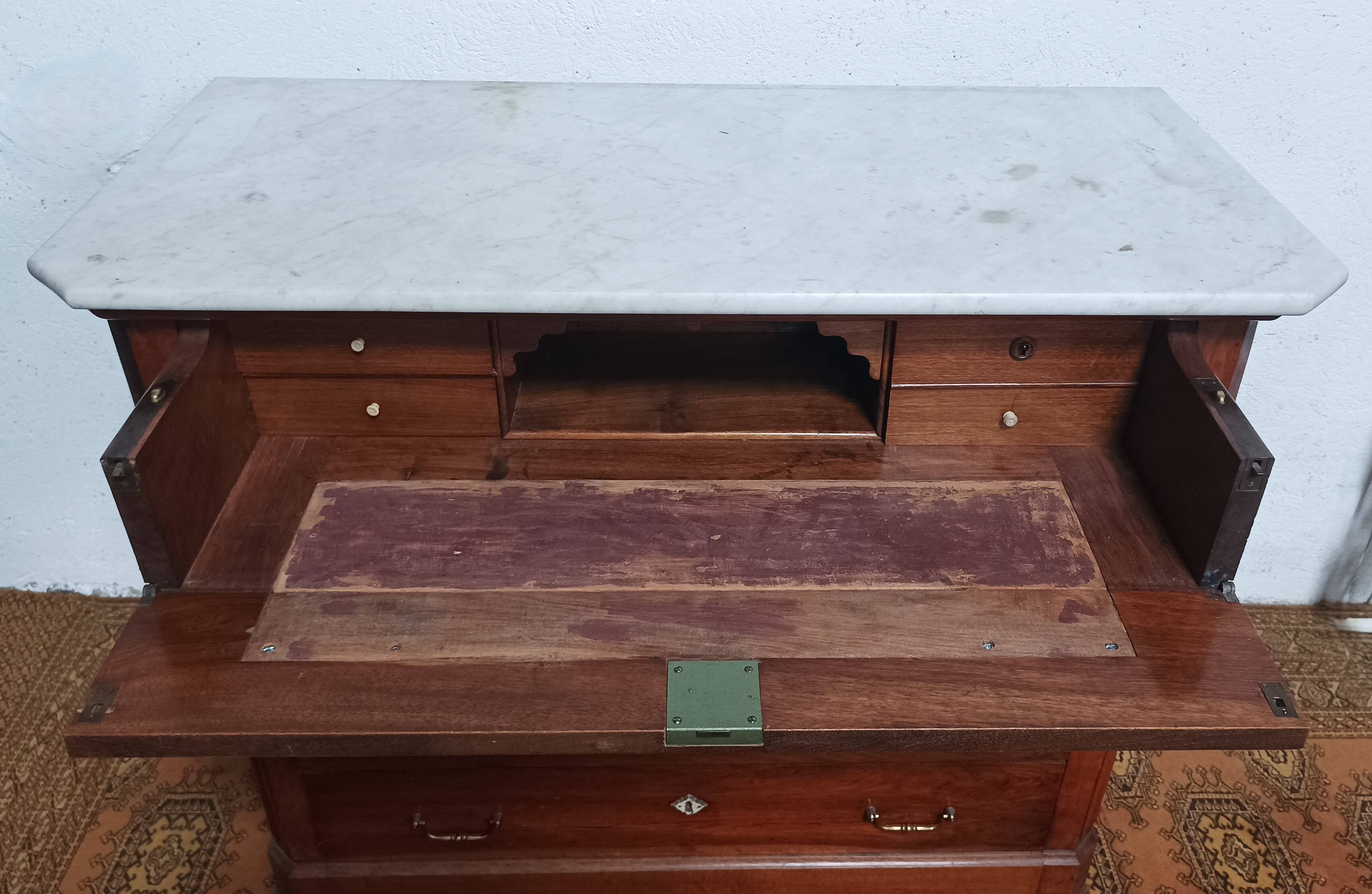 Louis Philippe walnut chest of drawers