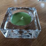 4 glass candle holders/tealight holders
