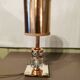 Art Deco mirror lamp, copper and glass