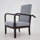 1940s Restored Beech Adjustable Armchair ,Czechoslovakia