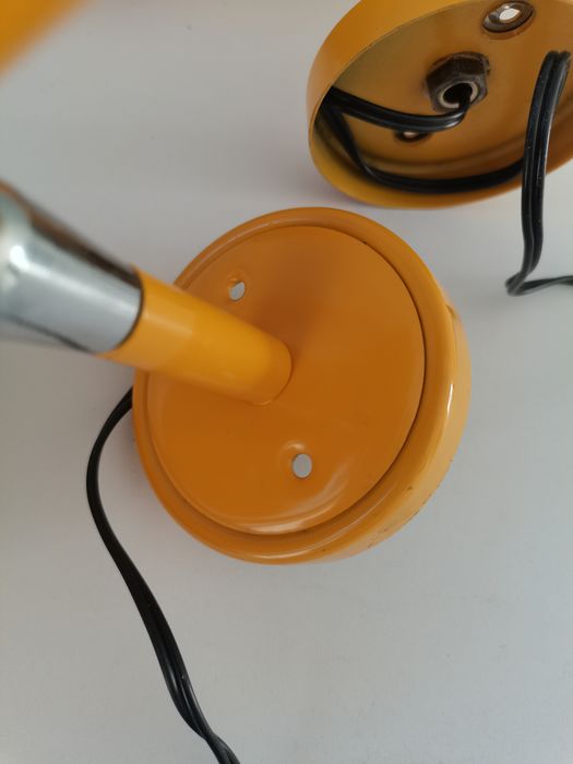 Pair of italian wall lamps stilux milano 70s