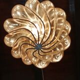 Electrified spiral lantern in blown Murano glass by Gianni Seguso 1960