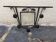 Wrought iron coat rack.