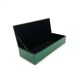 Green glass Jewelry Box, Italy 1980s