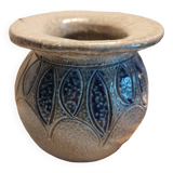 Vase boule en grès au sel
