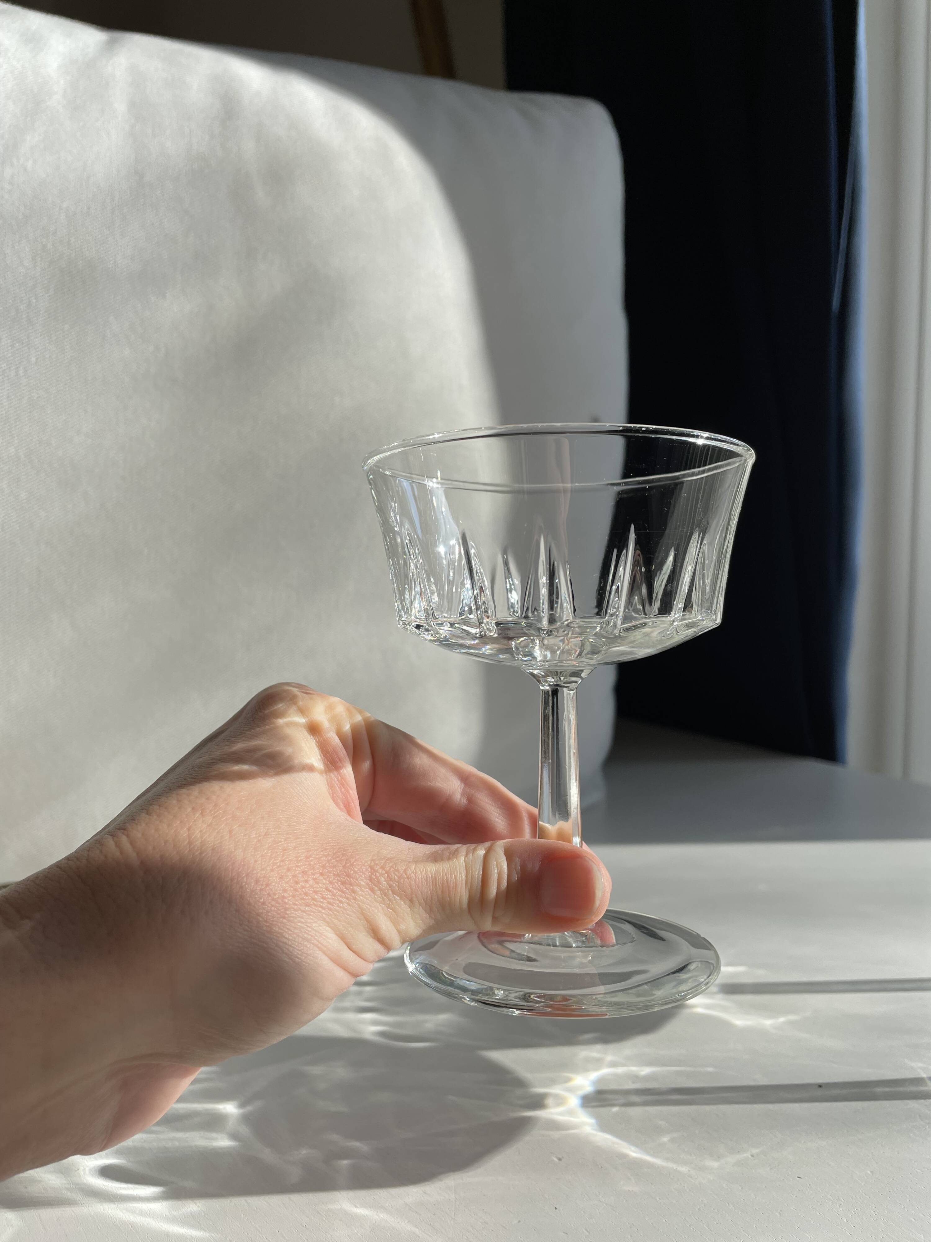 Ensemble de 5 verres coupés à champagne français Luminarc