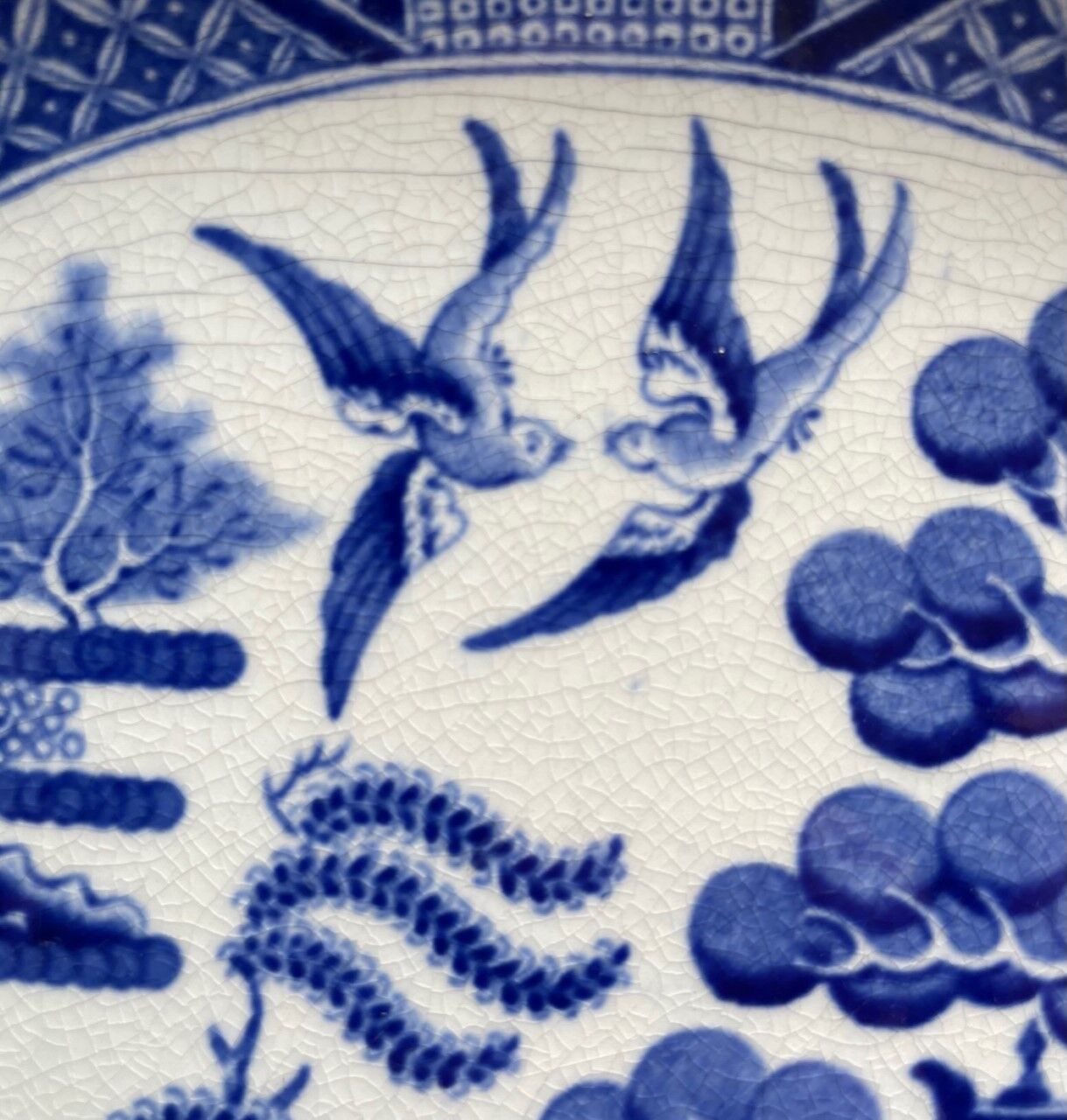 Justified plate China "Old Willow"