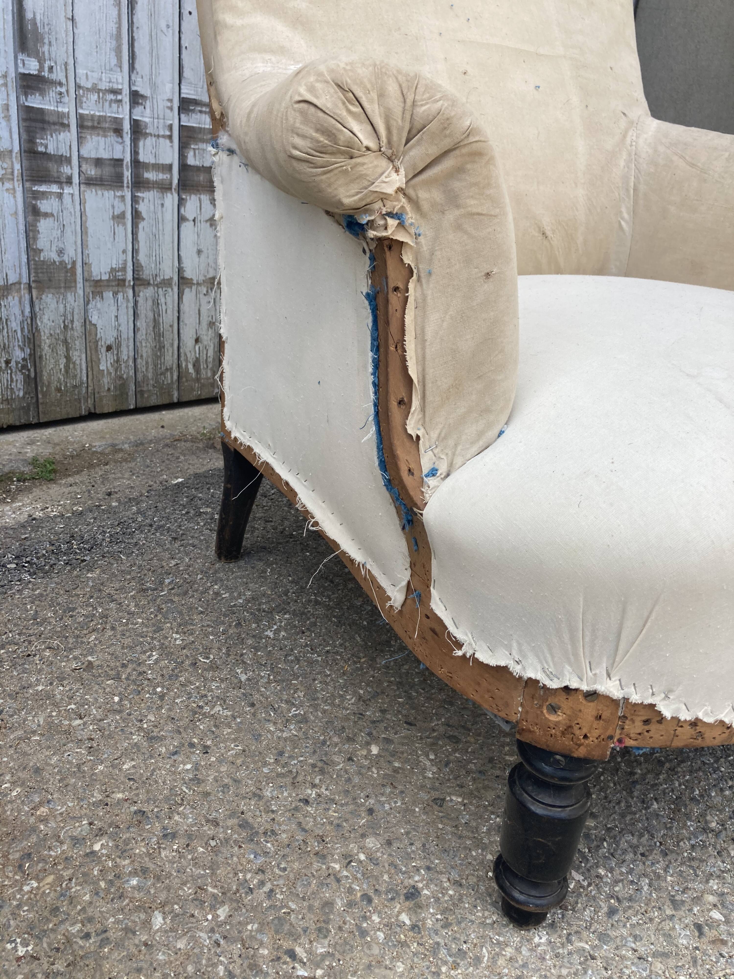Paire de fauteuils anciens Napoléon III