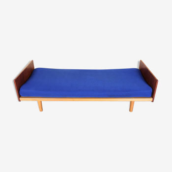 Canapé-lit de jour en teck de style vintage danois années 1960-70