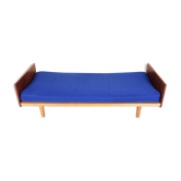 Sofa bed in day style vintage teak Danish 1960-70s