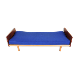 Sofa bed in day style vintage teak Danish 1960-70s